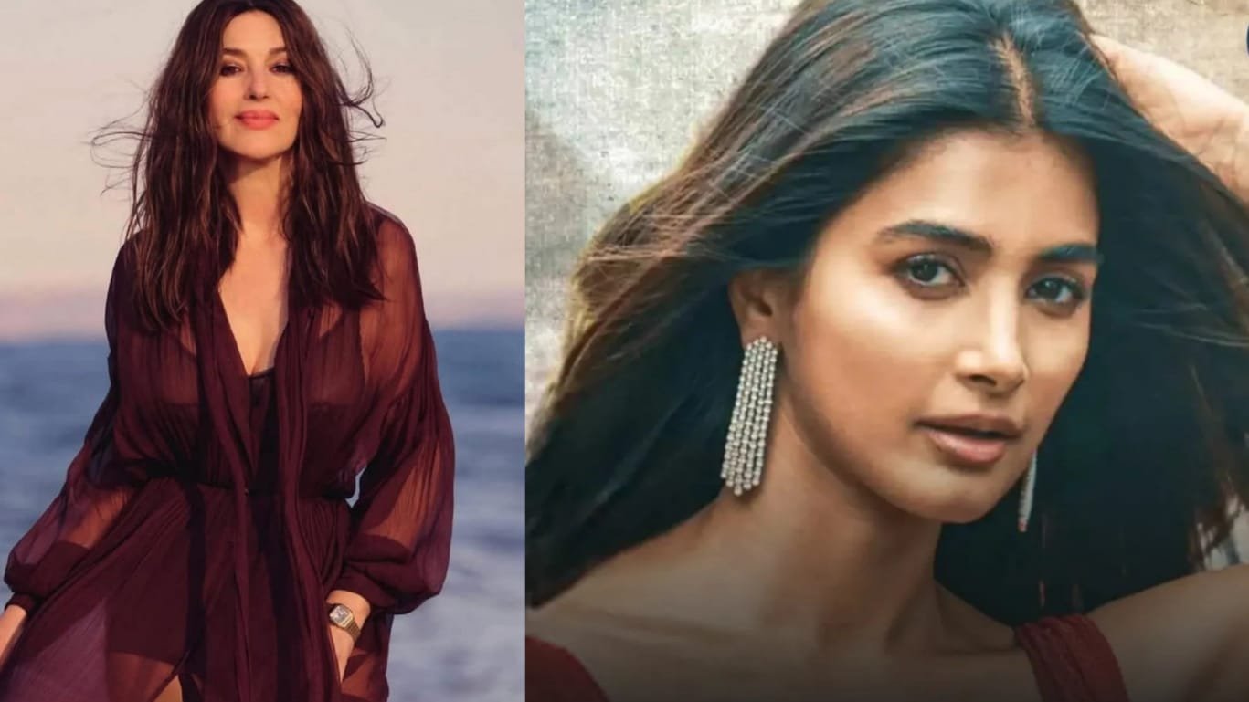 Monica Bellucci Sweet Reaction to Pooja Hegde Glamorous Monica Song Performance